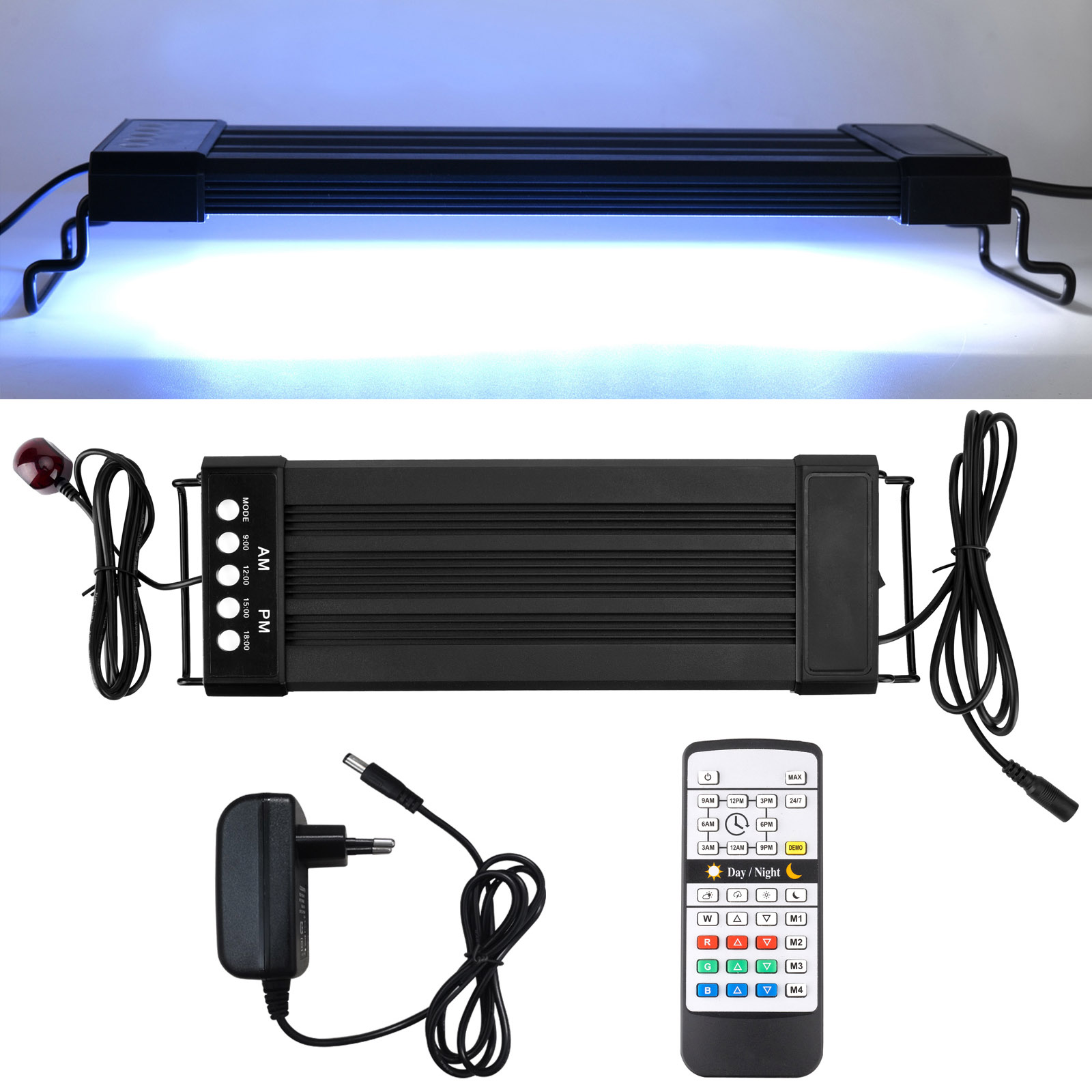 Planted Aquarium Hours - Liweida 24-uurs natuurlijk licht afstandsbediening RGB