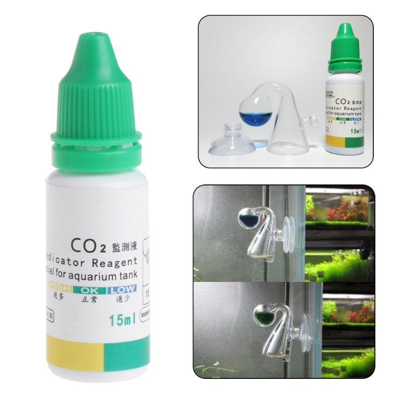 Glass Co2 Drop Checker - CO2 Aquarium Diffuse Glass Drop Checker
