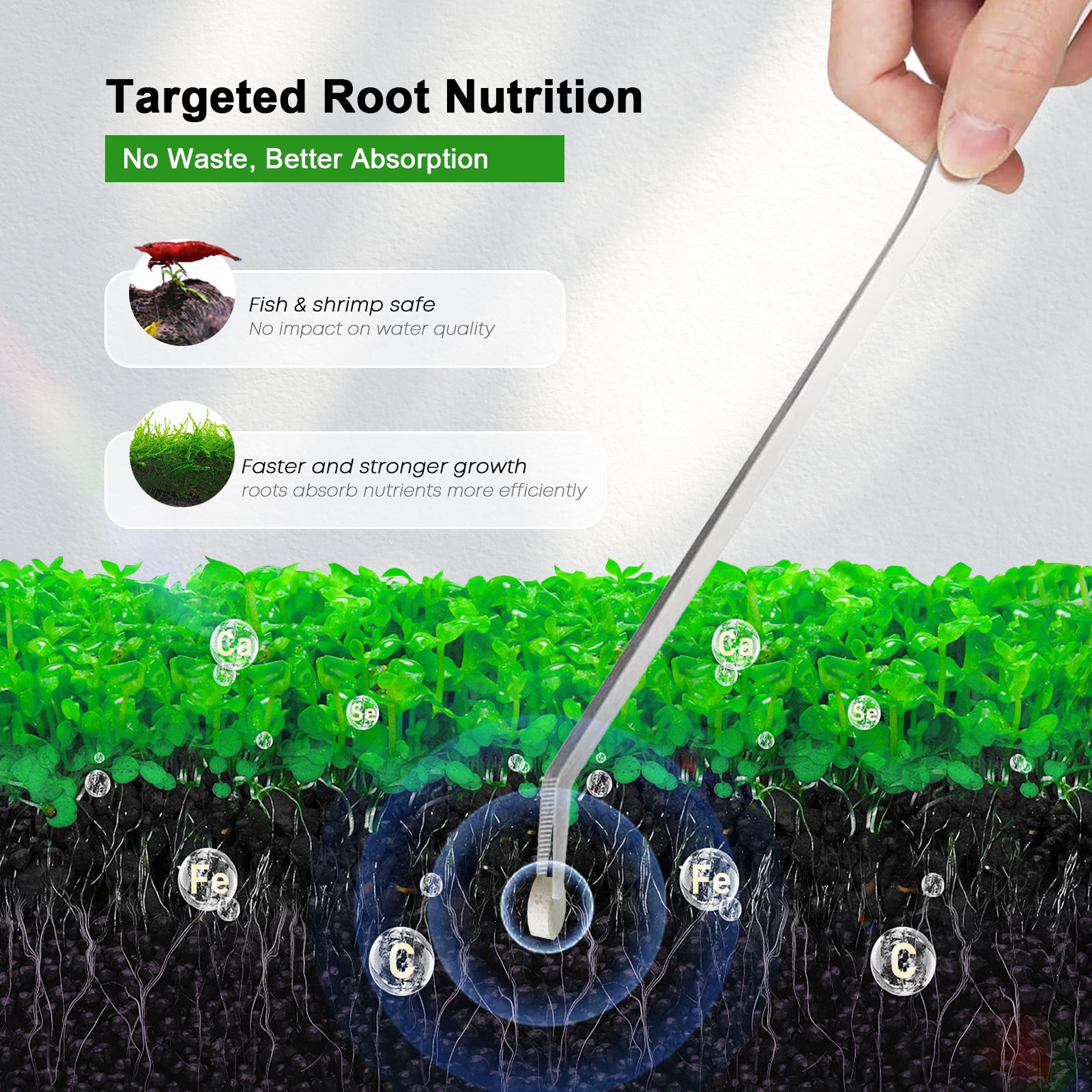 Aquarium Plant Root Tabs - FZONE Root Tabs Zoetwater Aquarium Plantenvoeding
