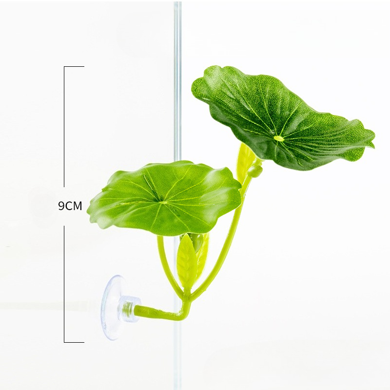 Aquarium Plant Roots - Kunstmatige Betta-bladhangmat met sterke zuignap, stressverminderend,