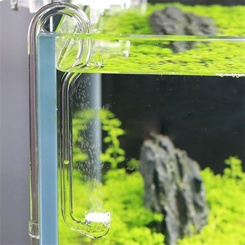 Glass Co2 Drop Checker - Glas CO2 Diffuser Transparante Verstuiver U-vorm