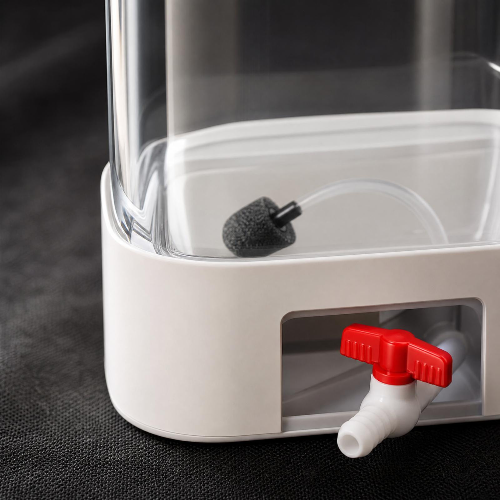Planted Aquarium Air Stone - Compacte hydroponische aquariumtank van hoog borosilicaatglas