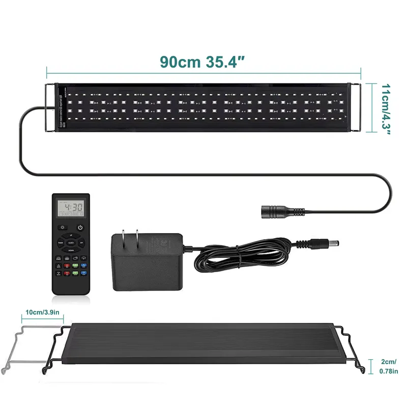 Planted Aquarium Hours - SIROKA 90cm Afstandsbediening Smart LED Aquariumverlichting