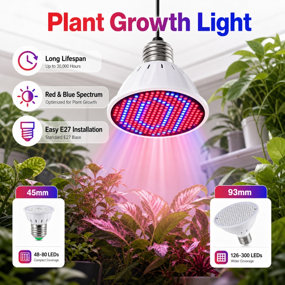 Aquarium Plant Root Tabs - E27 LED Rood Blauw Spectrum Phytolamp