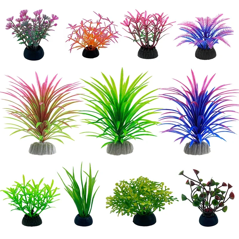 Aquarium Plant Ornament - PVC Aquarium Decoratieve Simulatie Kunstmatige Bladeren