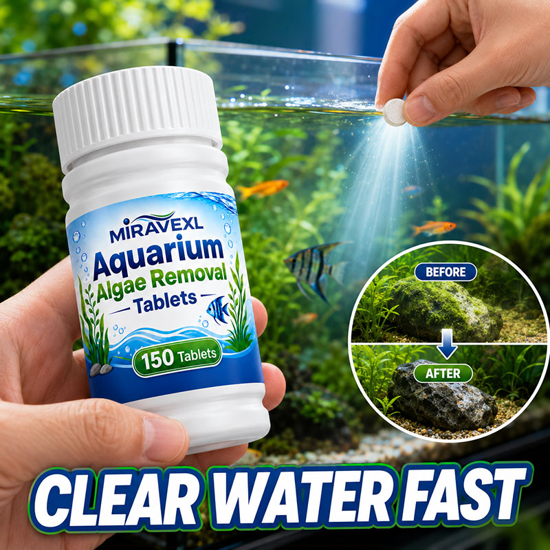 Aquarium Plant Growing - MIRAVEXL 150 Aquarium Algenverwijderingstabletten, Veilige Algenbestrijder,