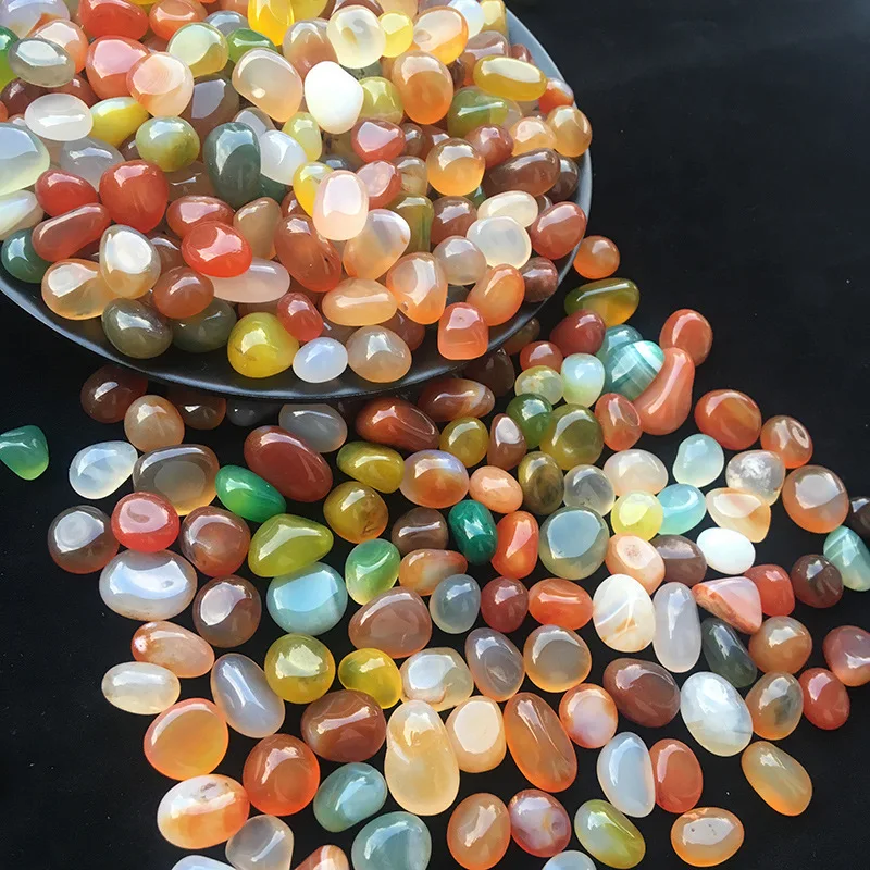 Planted Aquarium Air Stone - 100g Agaatkiezels, kleurrijke decoratieve stenen voor