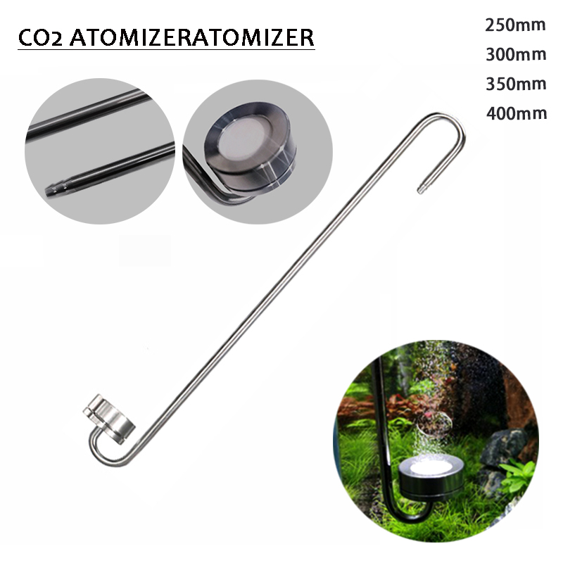 Glass Co2 Drop Checker - Aquarium CO2 Diffuser roestvrijstalen verstuiver, keramische