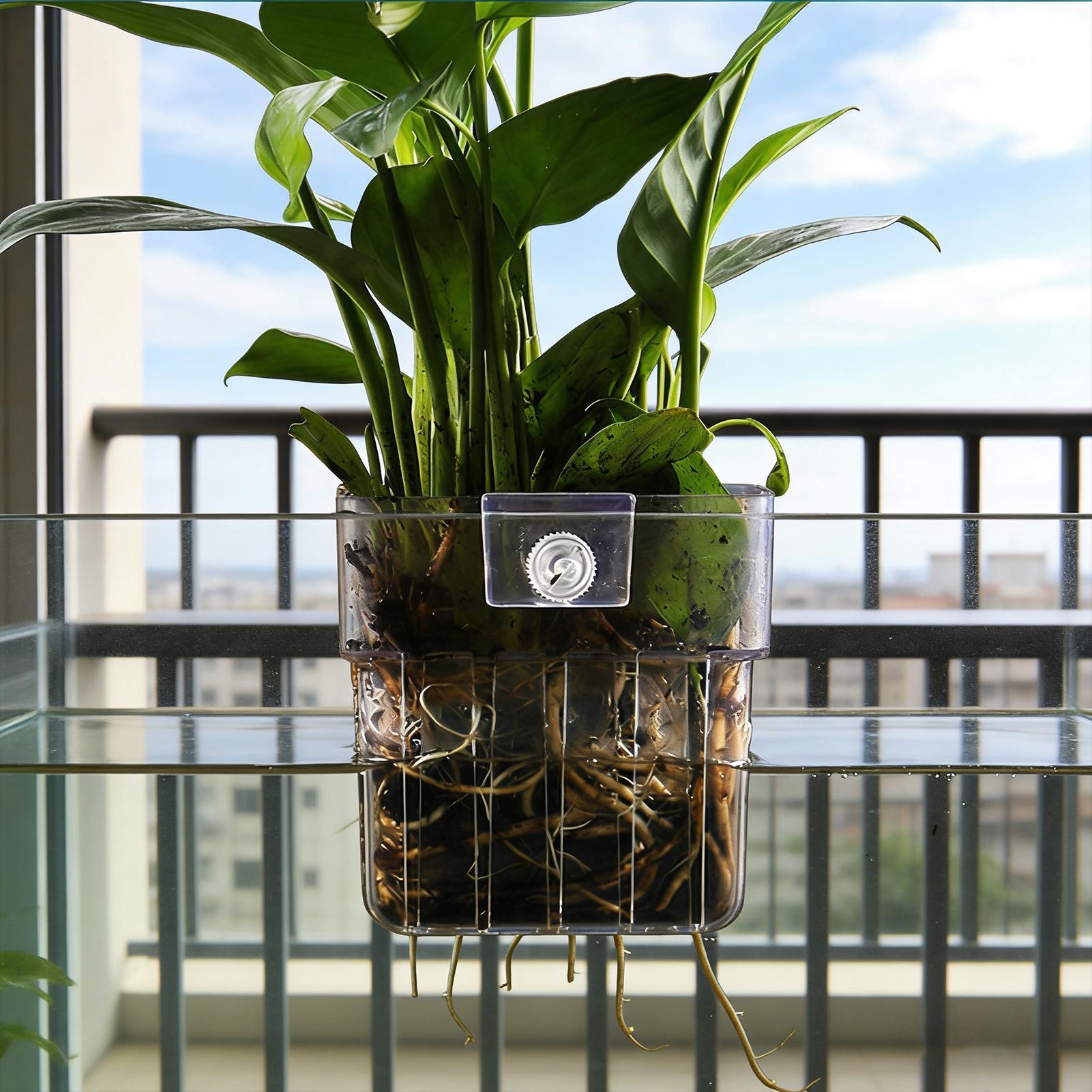 Transparante ophangbare aquari - Aquarium Plant Ornament recensie en prijs