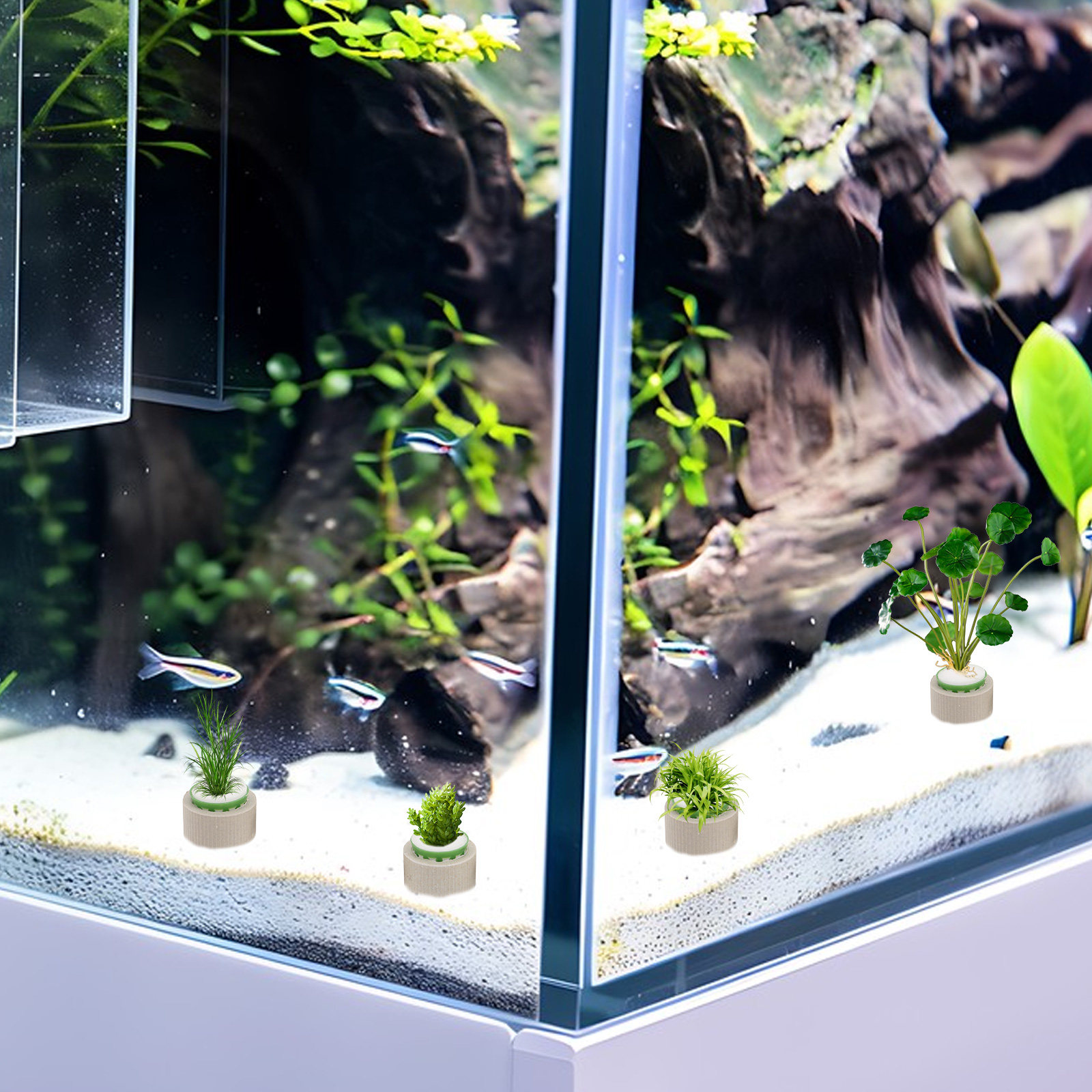 9 stuks poreuze keramische aqu - Aquarium Plant Roots recensie en prijs
