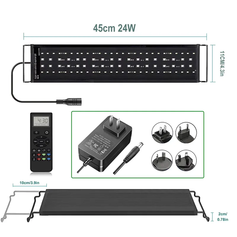 SIROKA 45cm Professionele LED  - Planted Aquarium Hours recensie en prijs